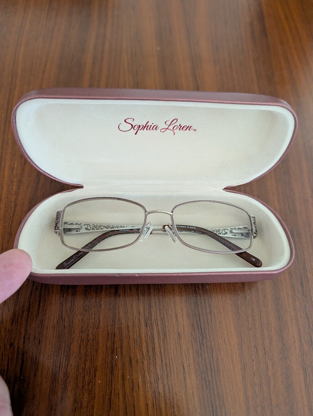 Sophia Loren Eyeglass Frames Bronze M 225 Filigree Temple Zyloware 52-16-135